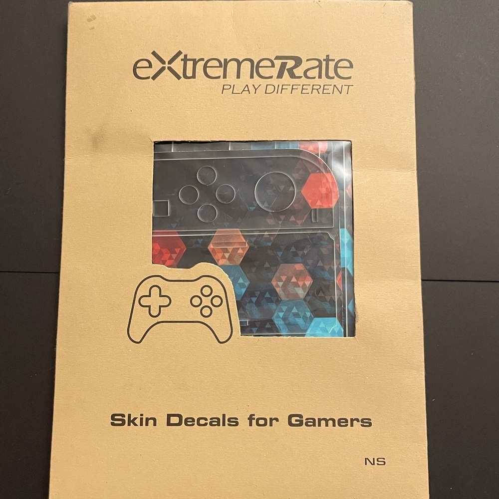 ExtremeRate Nintendo Switch Skin Colorful Hexagon